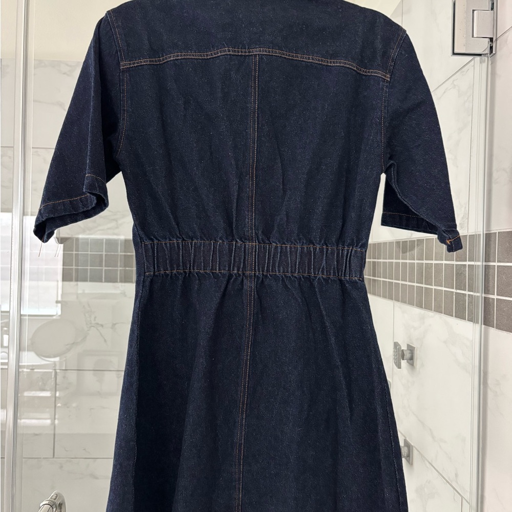 Denim Button-Up Dress - Picture 2 of 3